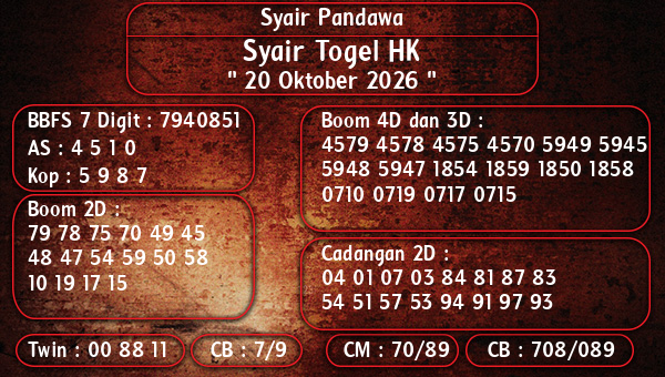 Gambar Syair HK 7 – Kode Syair Hongkong Hari Ini