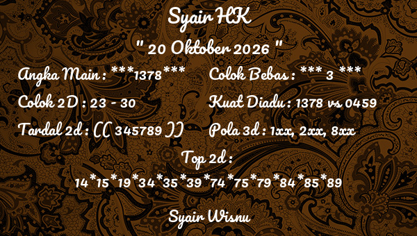 Gambar Syair HK 9 – Kode Syair Hongkong Hari Ini
